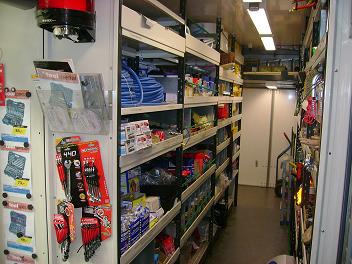 Interieur vrachtwagen